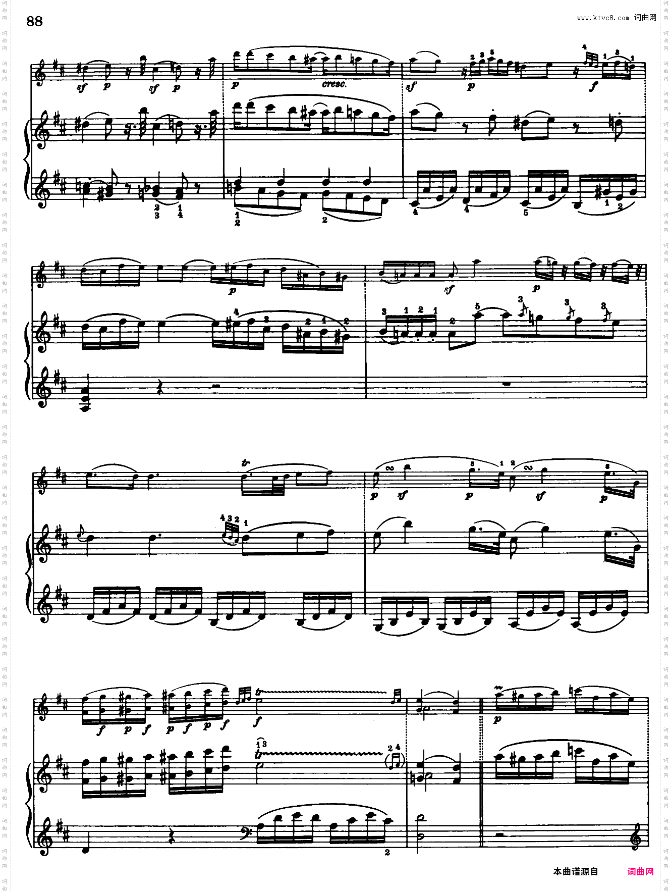 Sonata in D Major No·6 K·284