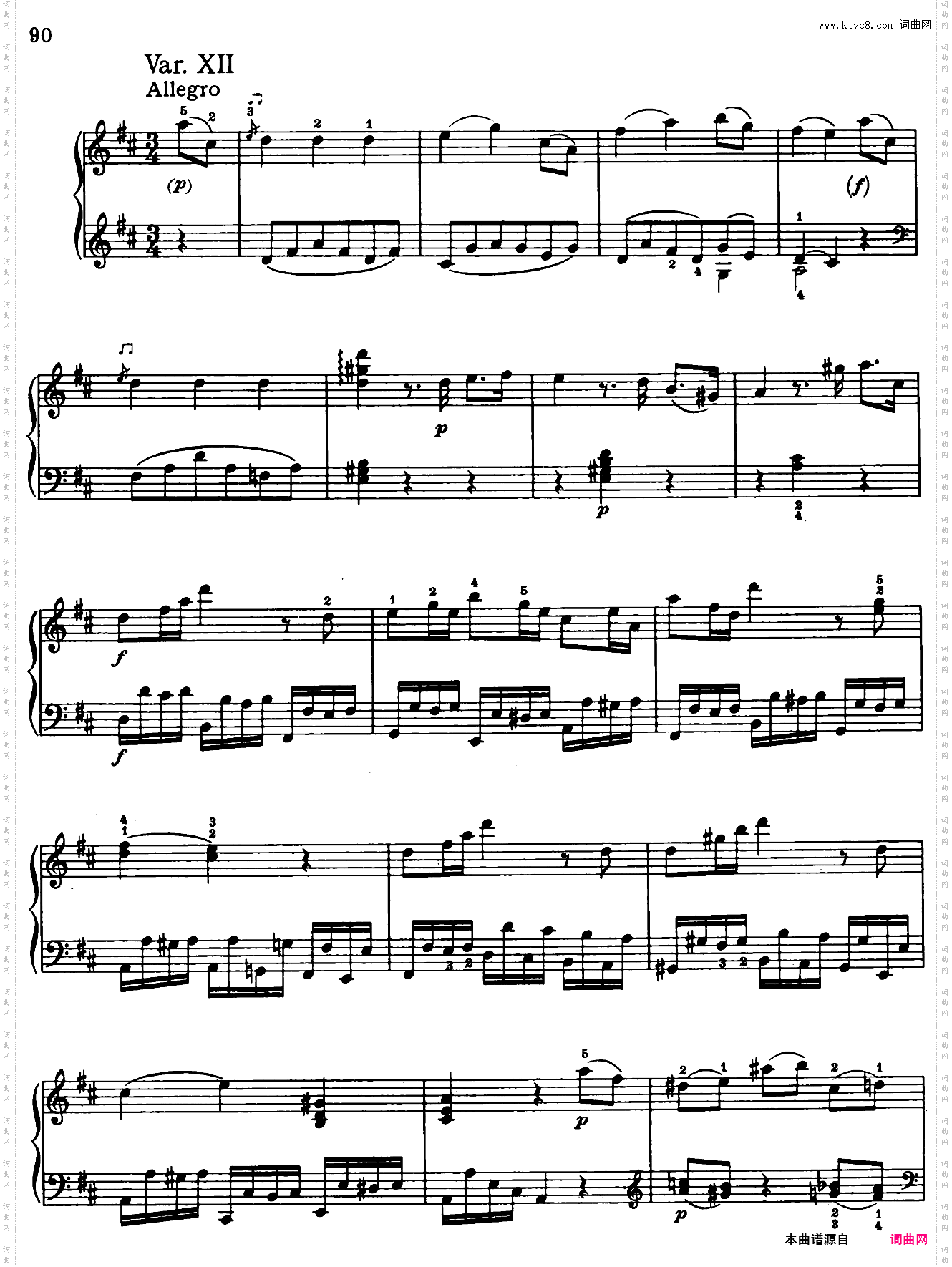 Sonata in D Major No·6 K·284