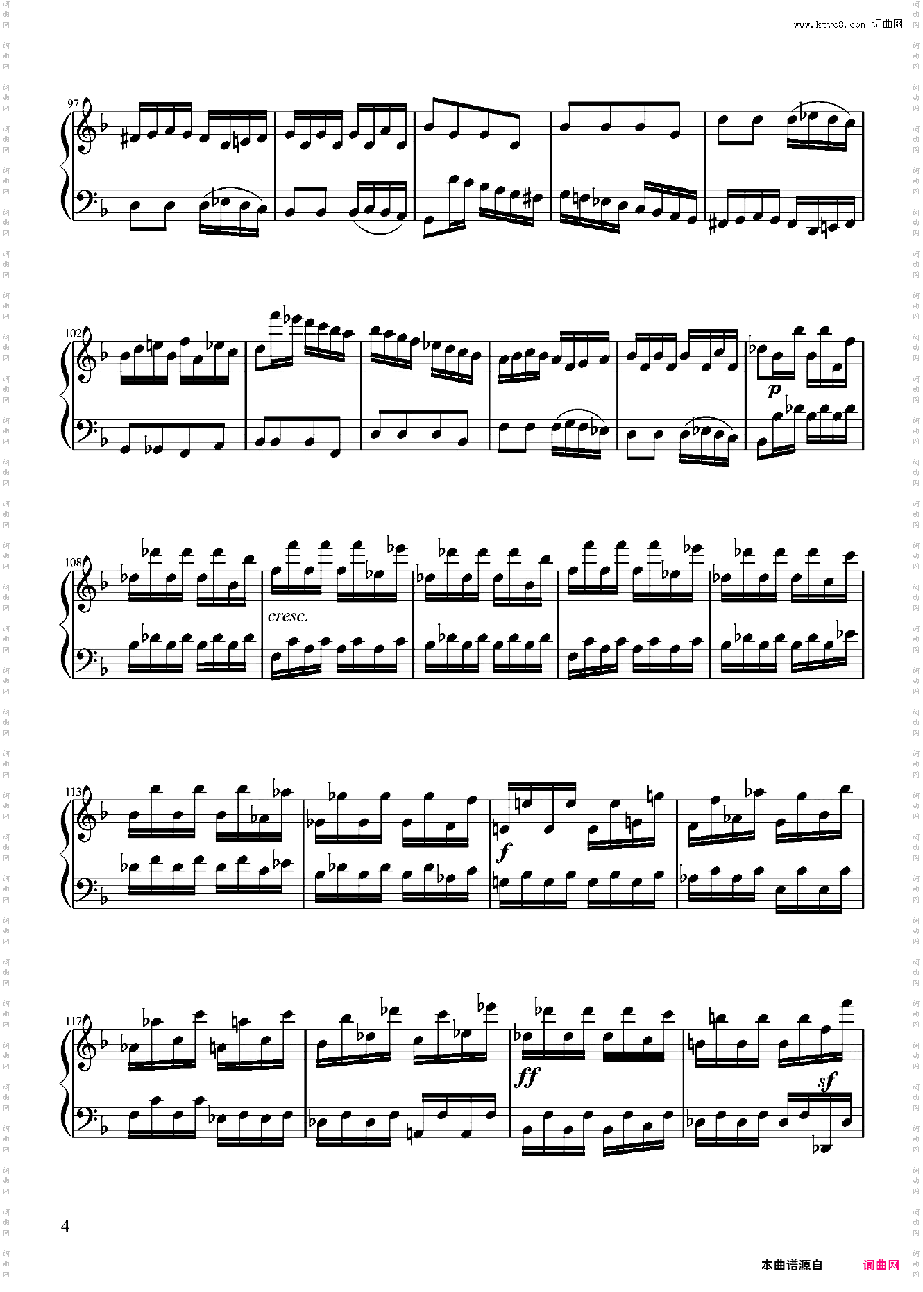 贝多芬第六钢琴奏鸣曲第三乐章——Op·10-No·2