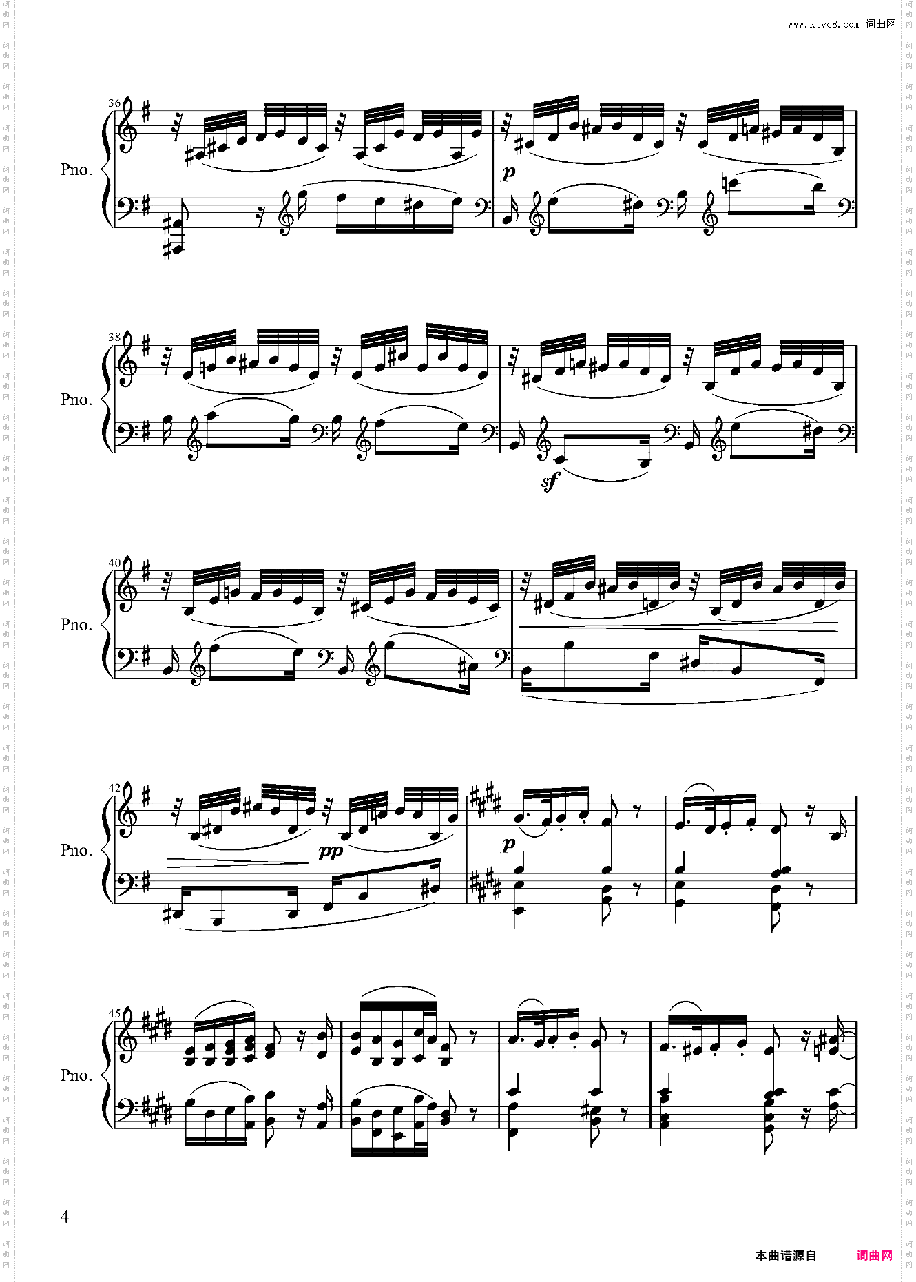 贝多芬第三钢琴奏鸣曲第二乐章——Op·2-No·3