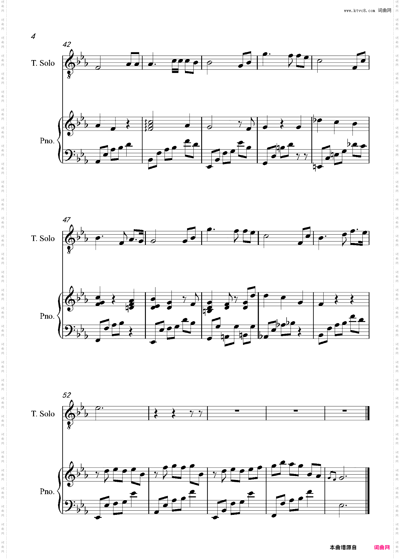 在银色月光下唯美伴奏版——『忧伤歌声』