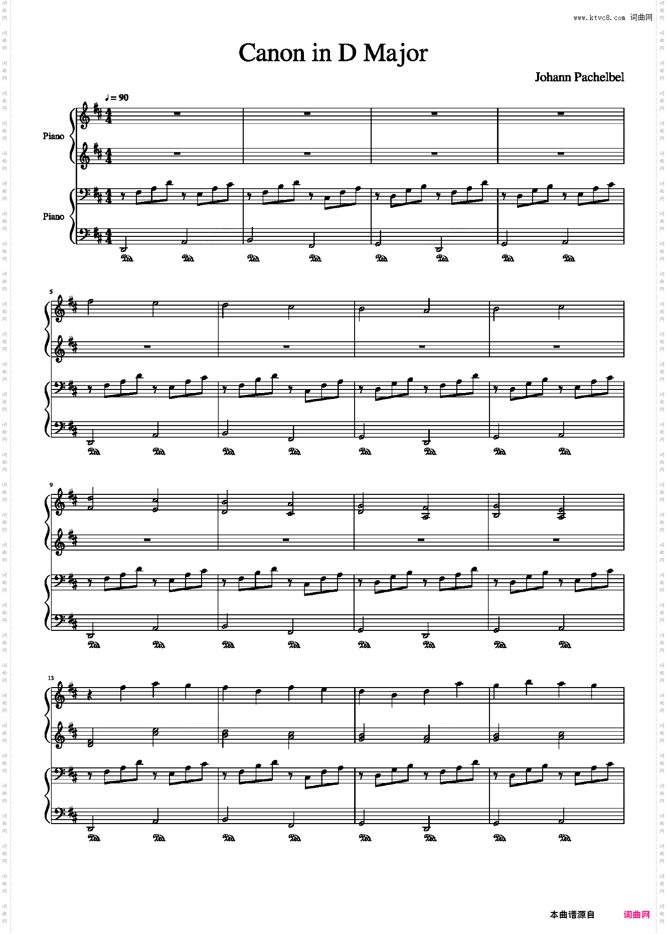 Canon in D Major卡农二重奏