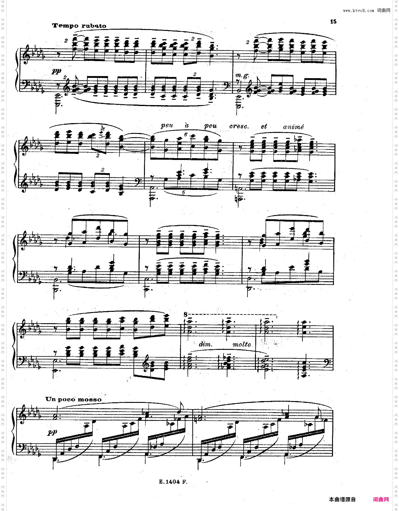 月光clair de lune德彪西 《贝加摩组曲》