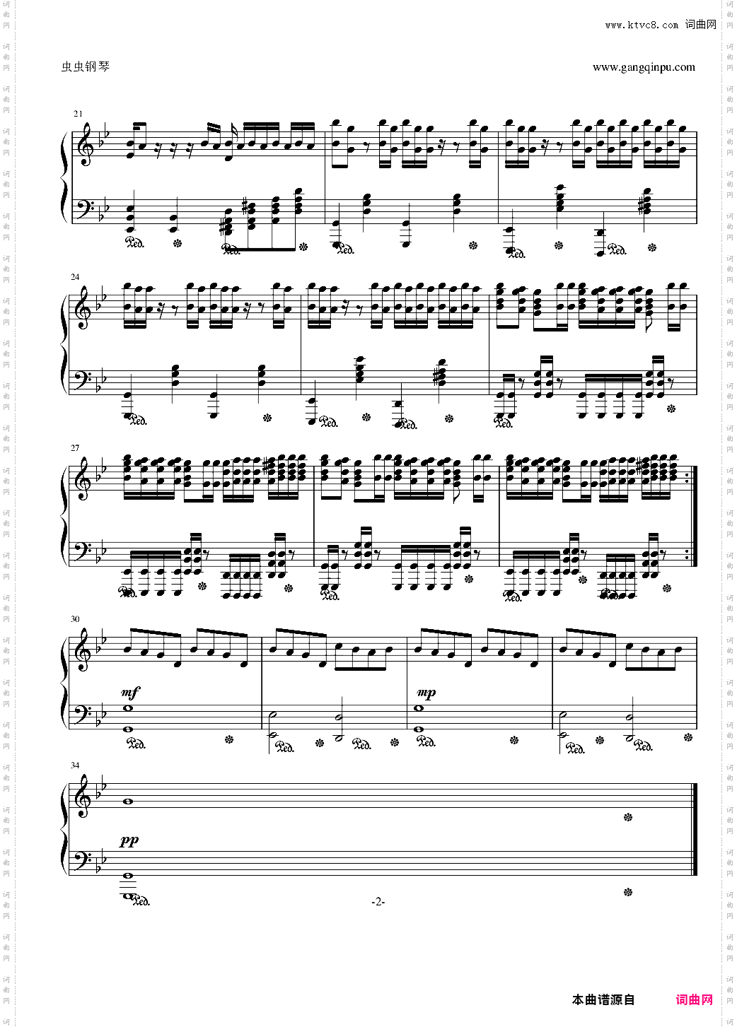 梦之安魂曲纯钢琴版