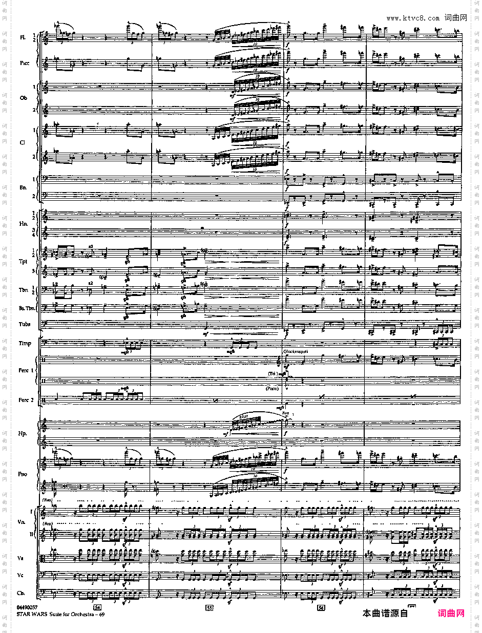 帝国进行曲总谱 The Imperial March Full Orchestra