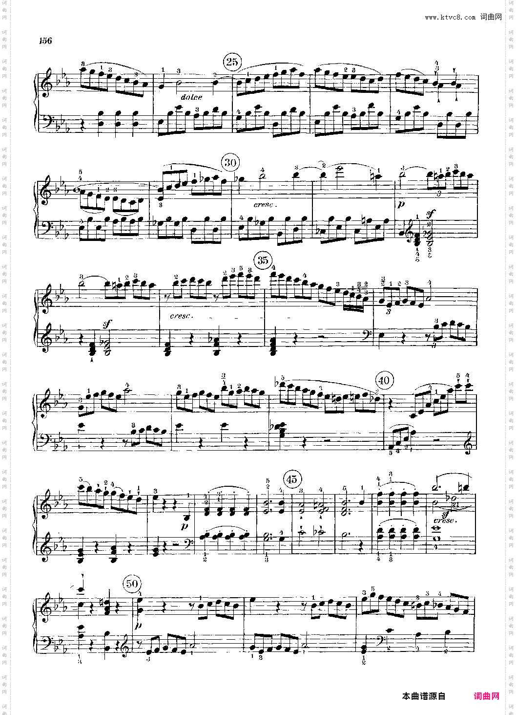 c小调第八号钢琴奏鸣曲《悲怆》全乐章 带指法版