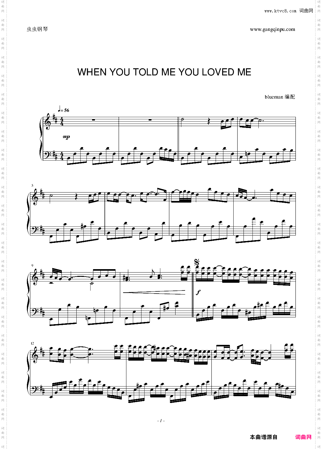 When you told me you loved me