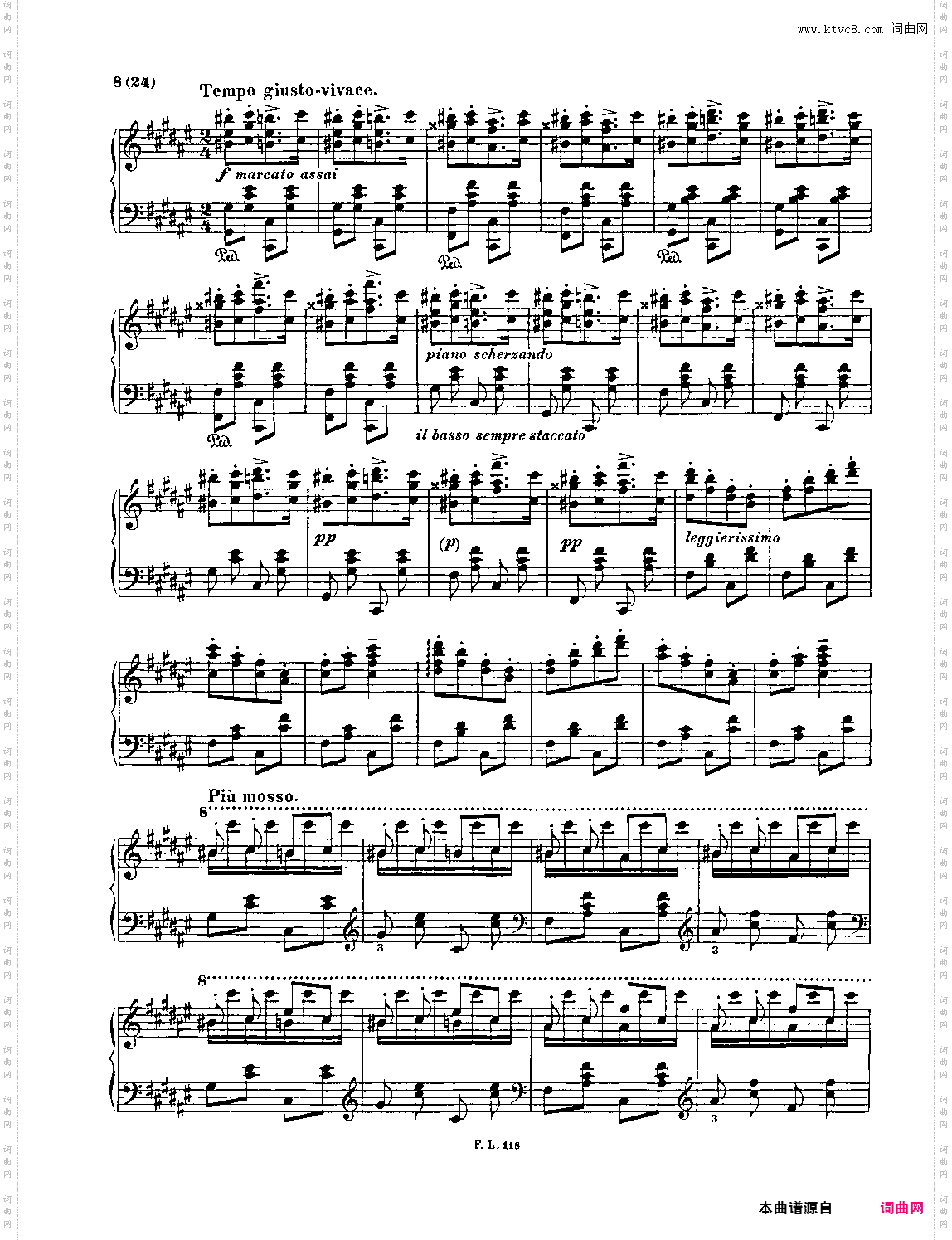 匈牙利狂想曲第二号 Hungarian Rhapsody, S· 244 - No· 2 in C-Sharp Minor