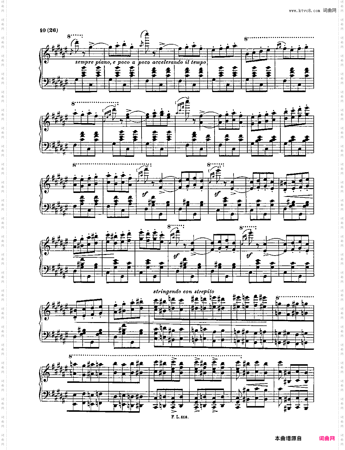匈牙利狂想曲第二号 Hungarian Rhapsody, S· 244 - No· 2 in C-Sharp Minor