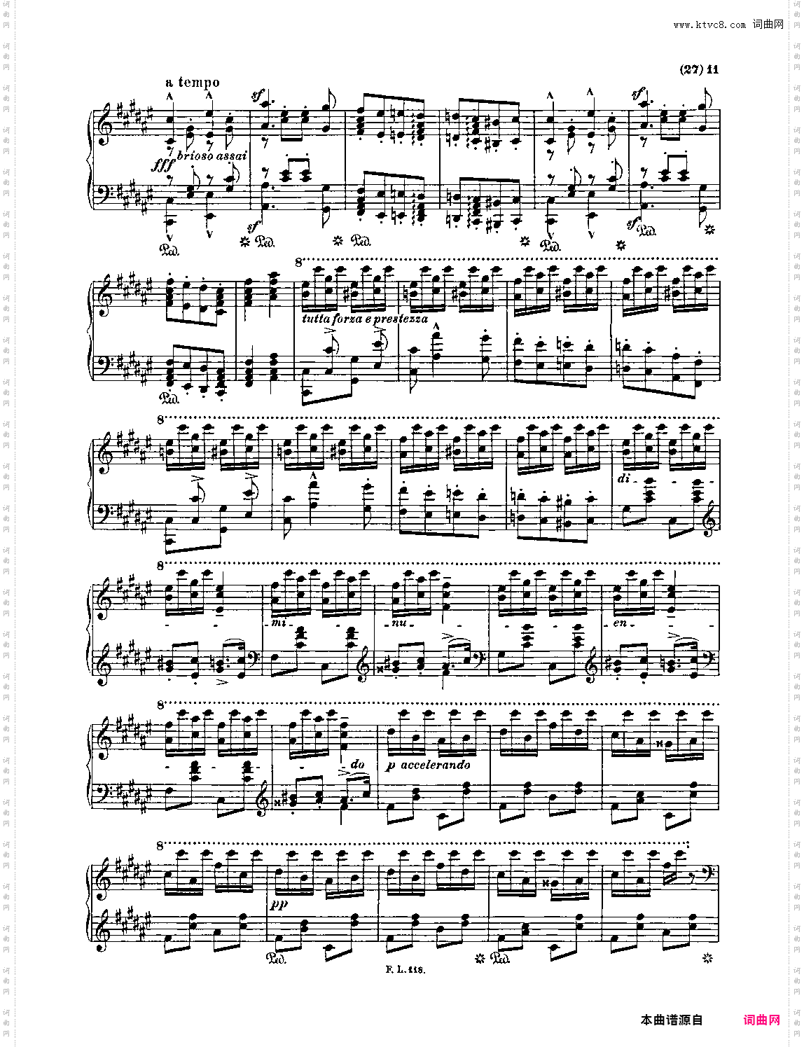 匈牙利狂想曲第二号 Hungarian Rhapsody, S· 244 - No· 2 in C-Sharp Minor