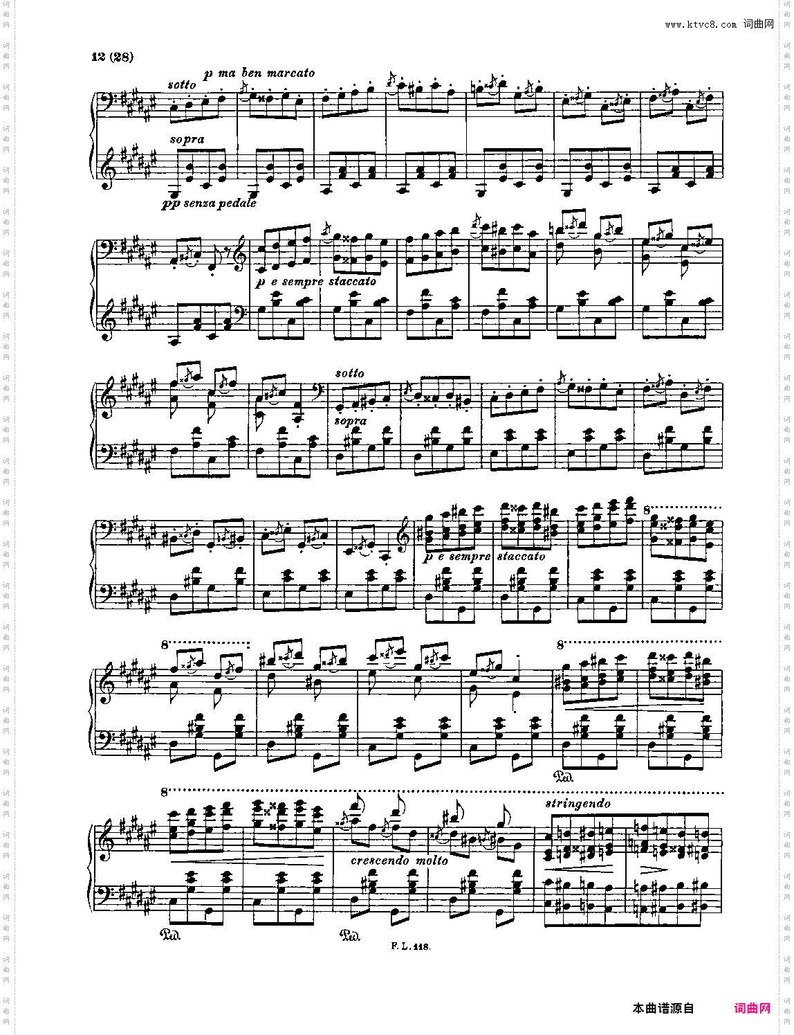 匈牙利狂想曲第二号 Hungarian Rhapsody, S· 244 - No· 2 in C-Sharp Minor
