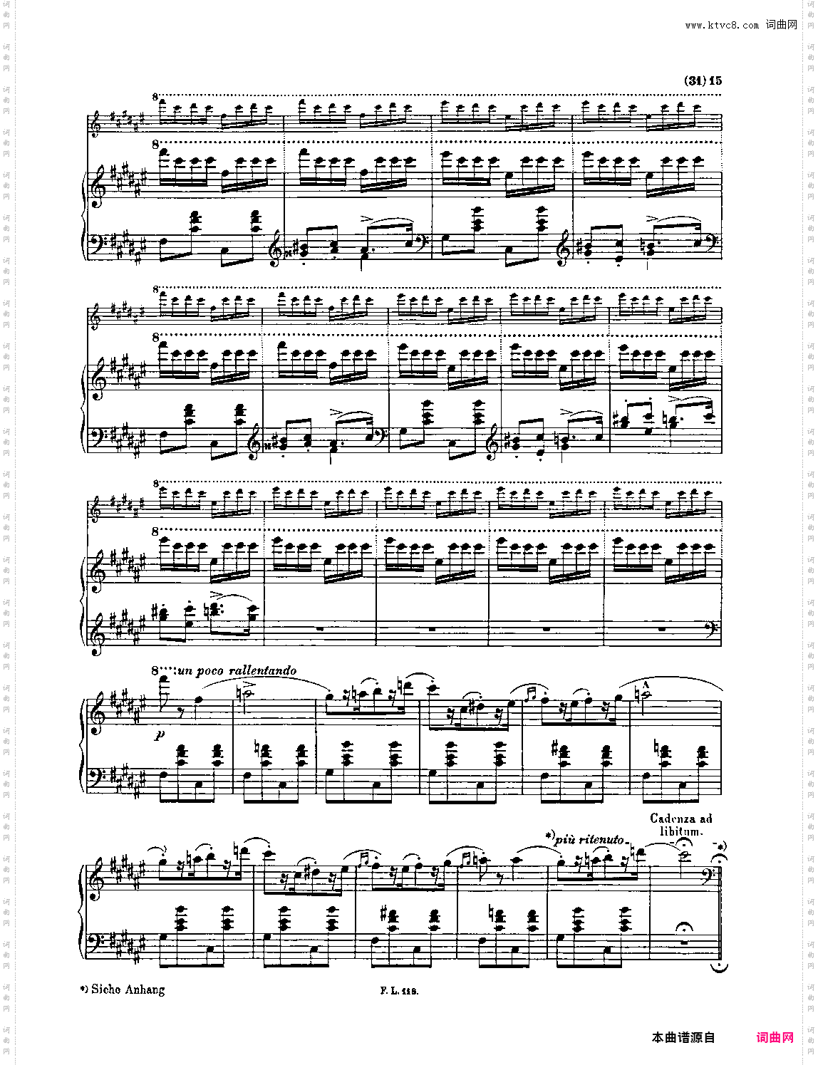 匈牙利狂想曲第二号 Hungarian Rhapsody, S· 244 - No· 2 in C-Sharp Minor