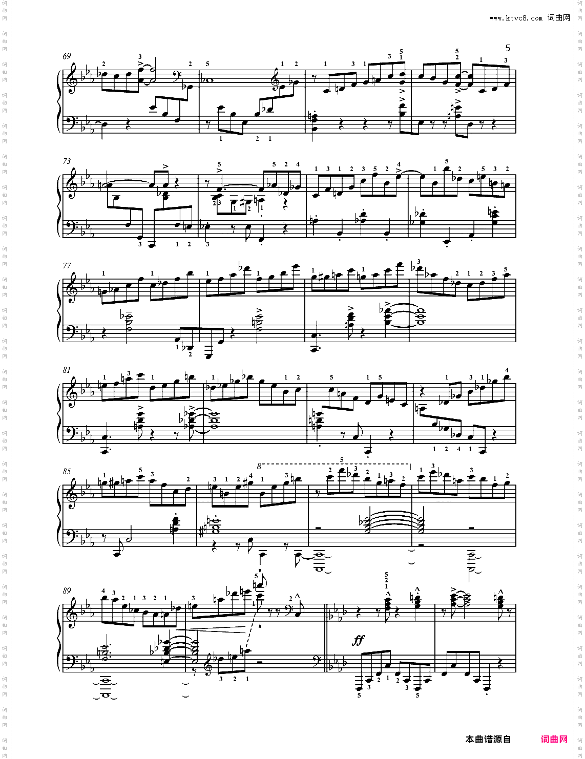 【爵士】【带指法】尼古拉斯凯帕斯汀 八首音乐会练习曲 Eight Concert Études Op 40 - No· 8· Final