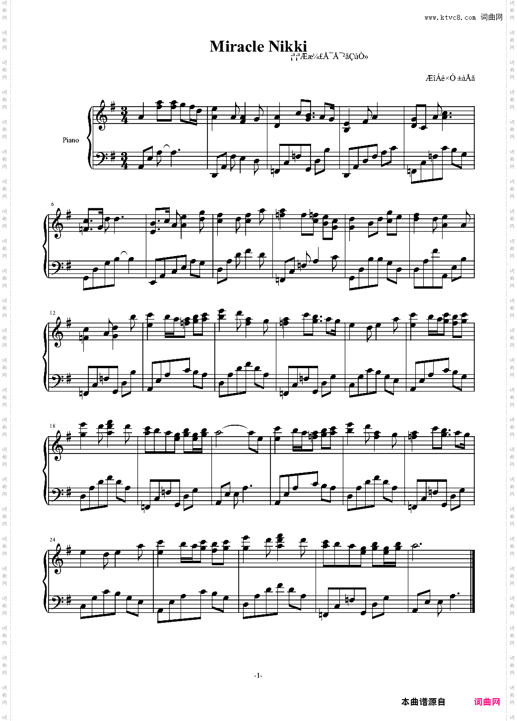 Miracle NIkki~奇迹暖暖插曲1