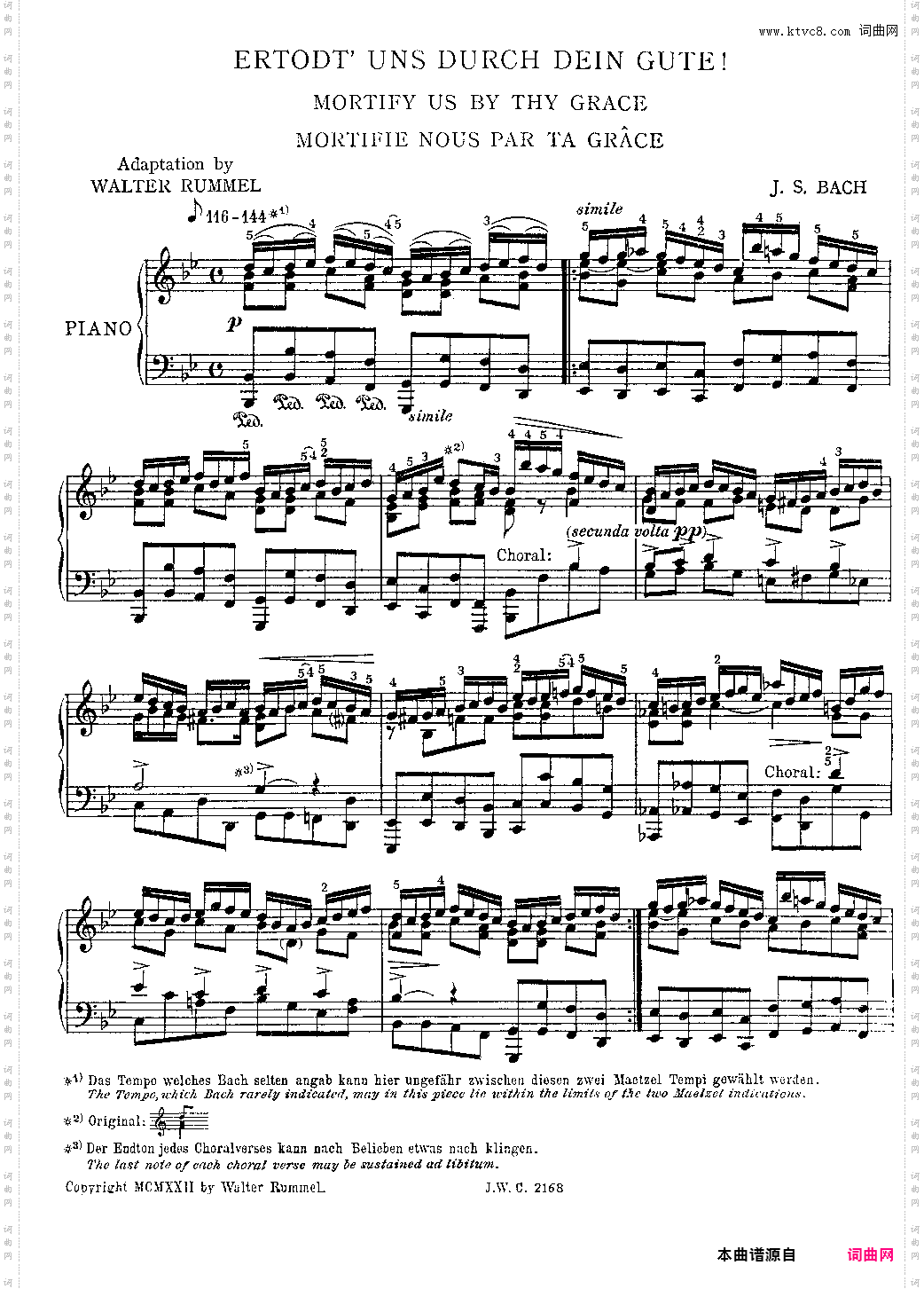 巴赫 使我们成为圣洁BWV22