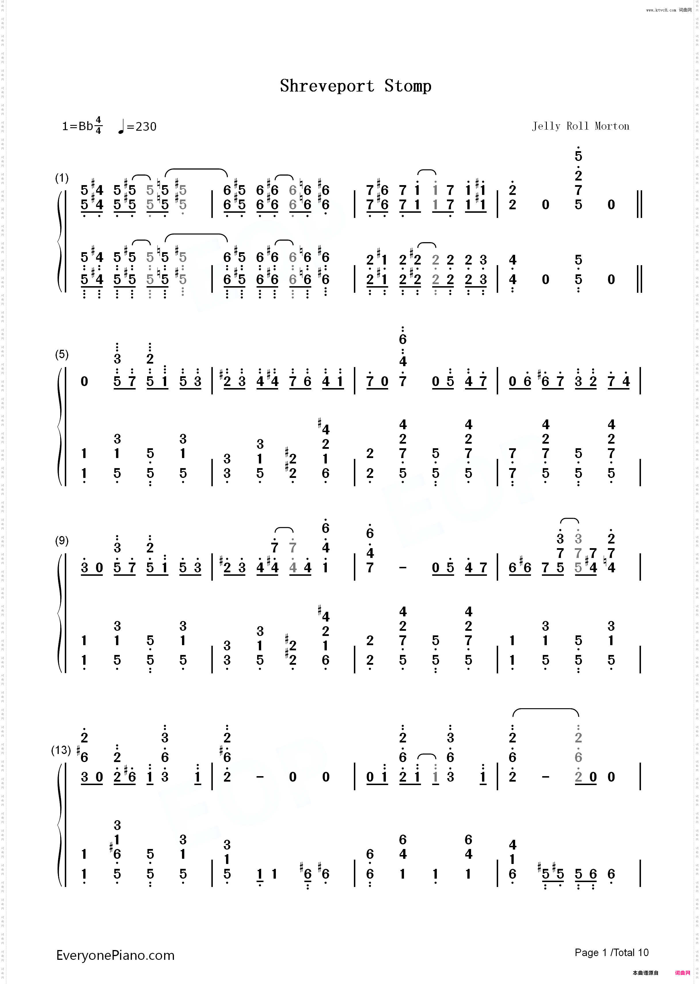 Shreveport Stomp-Jelly Roll Morton