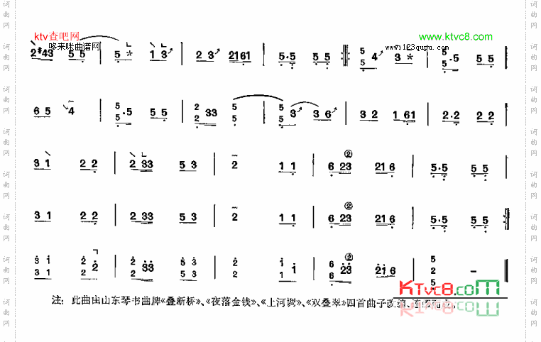琴书曲牌联奏-山东筝曲