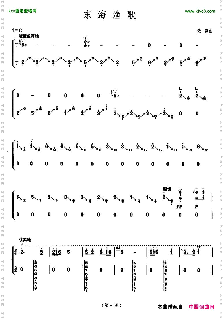 东海渔歌【上海筝会】考级九级曲目