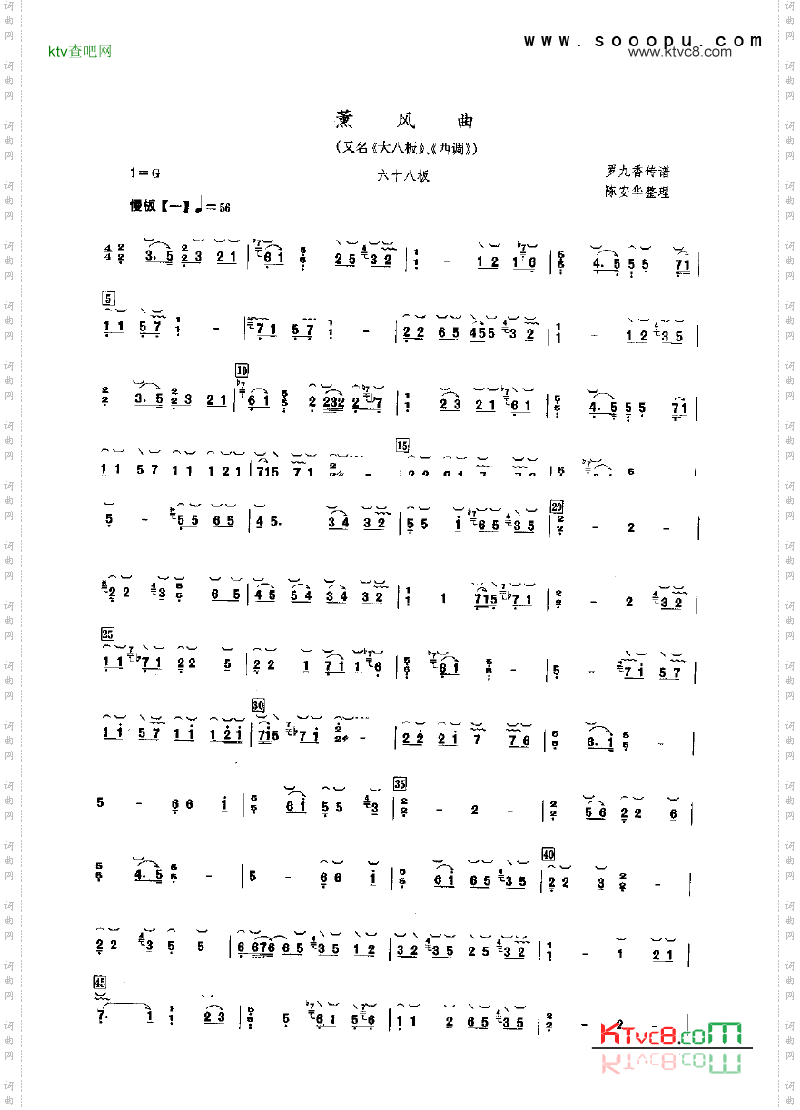 薰风曲民乐类古筝