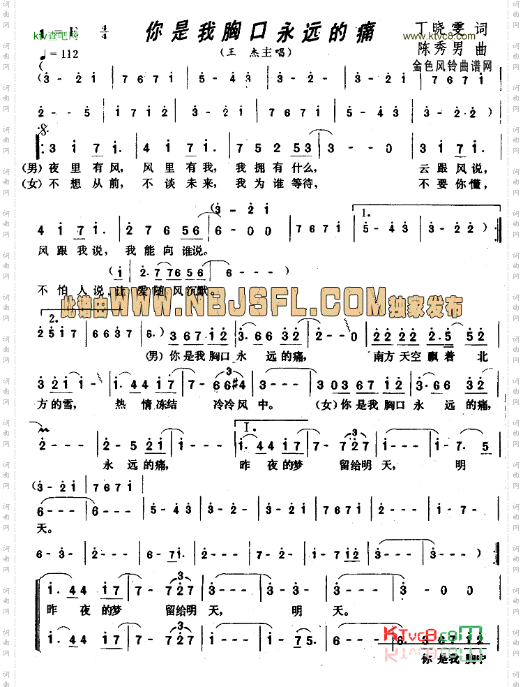 你是我胸口永远的痛