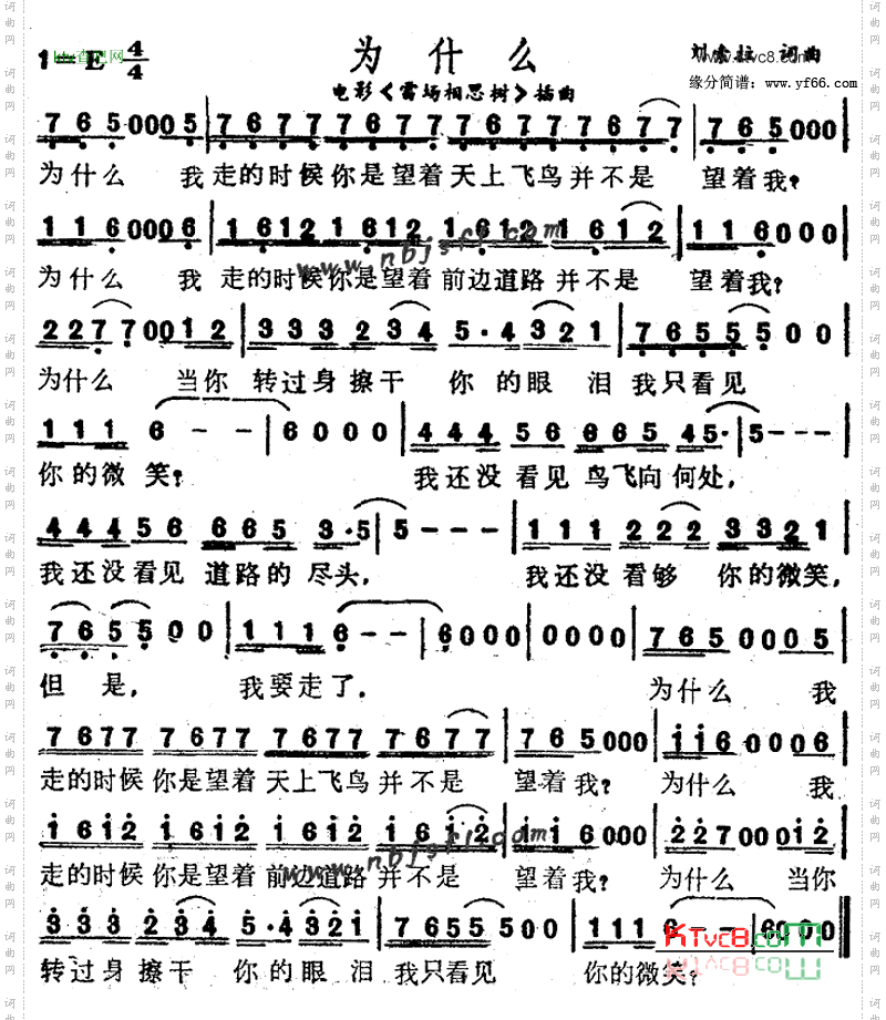 为什么《雷场相思树》插曲