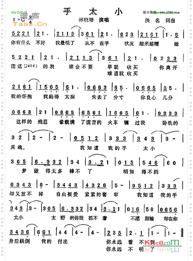 手太小