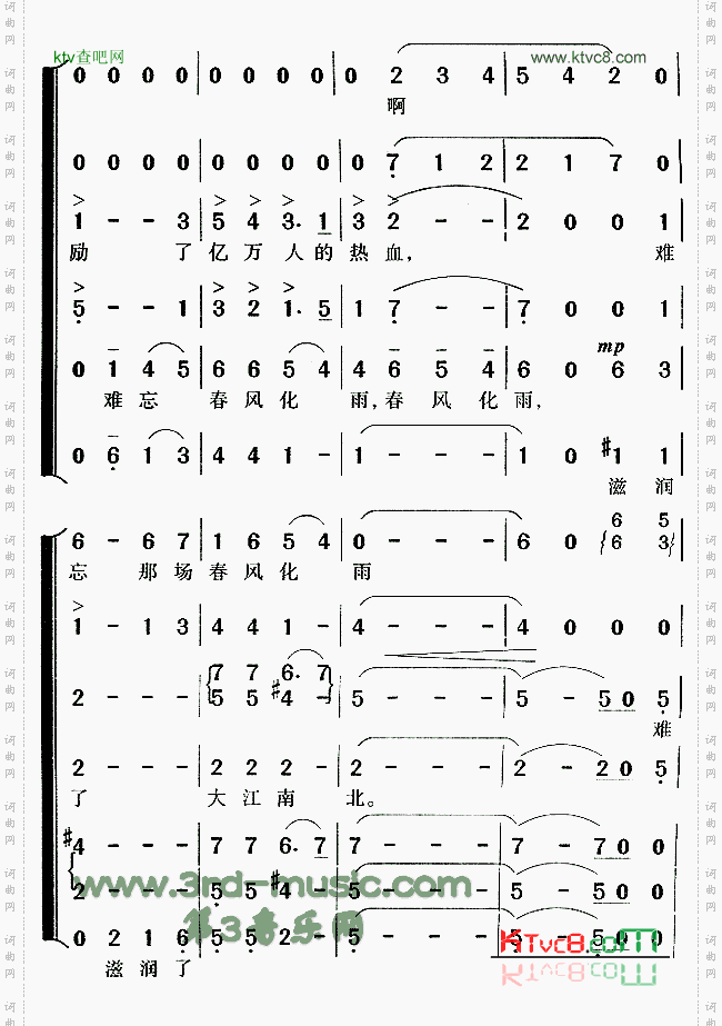 在灿烂阳光下[合唱曲谱]