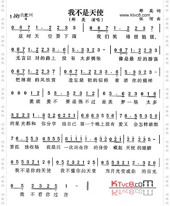 我不是天使