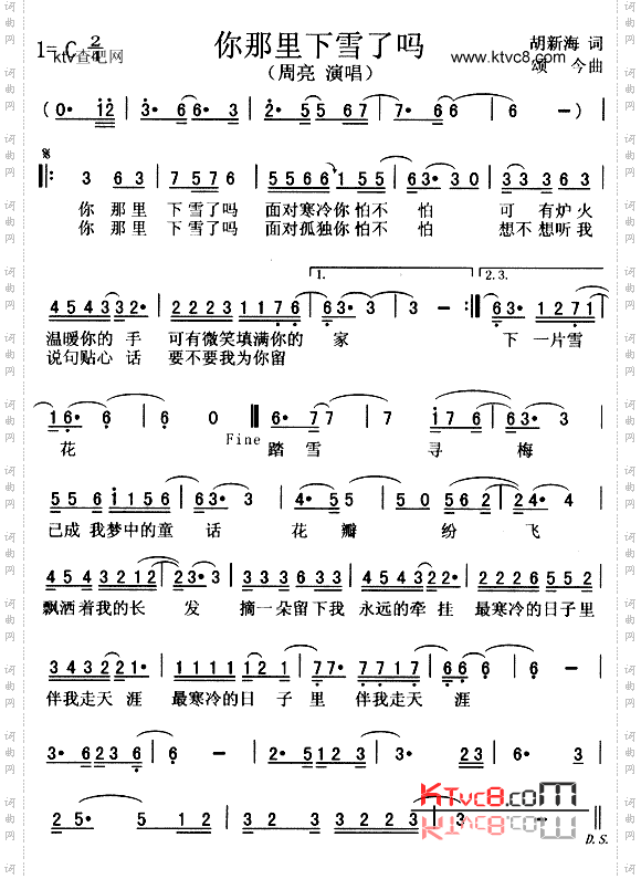 你那里下雪了吗