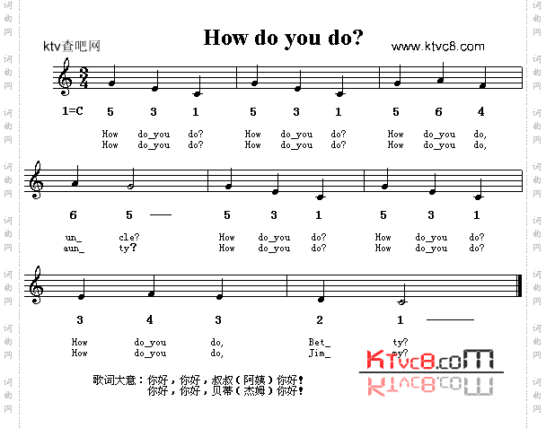 How Do You Do _英文儿童歌