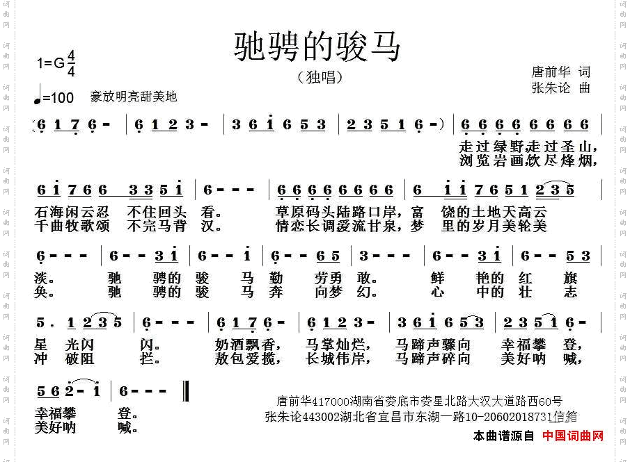 驰骋的骏马