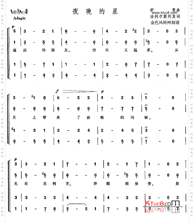 夜晚的星