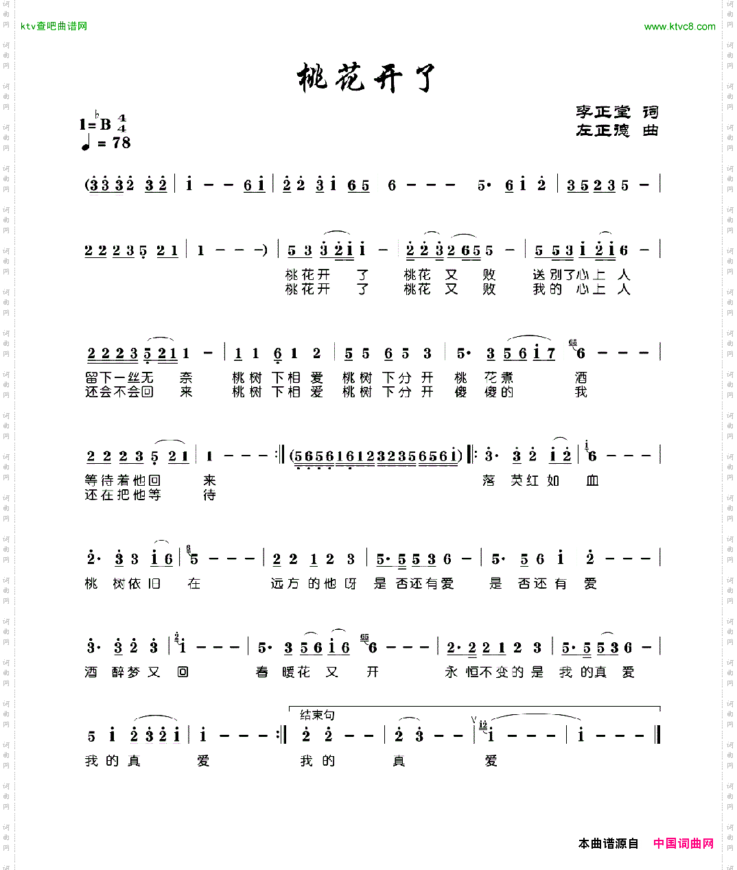 桃花开了