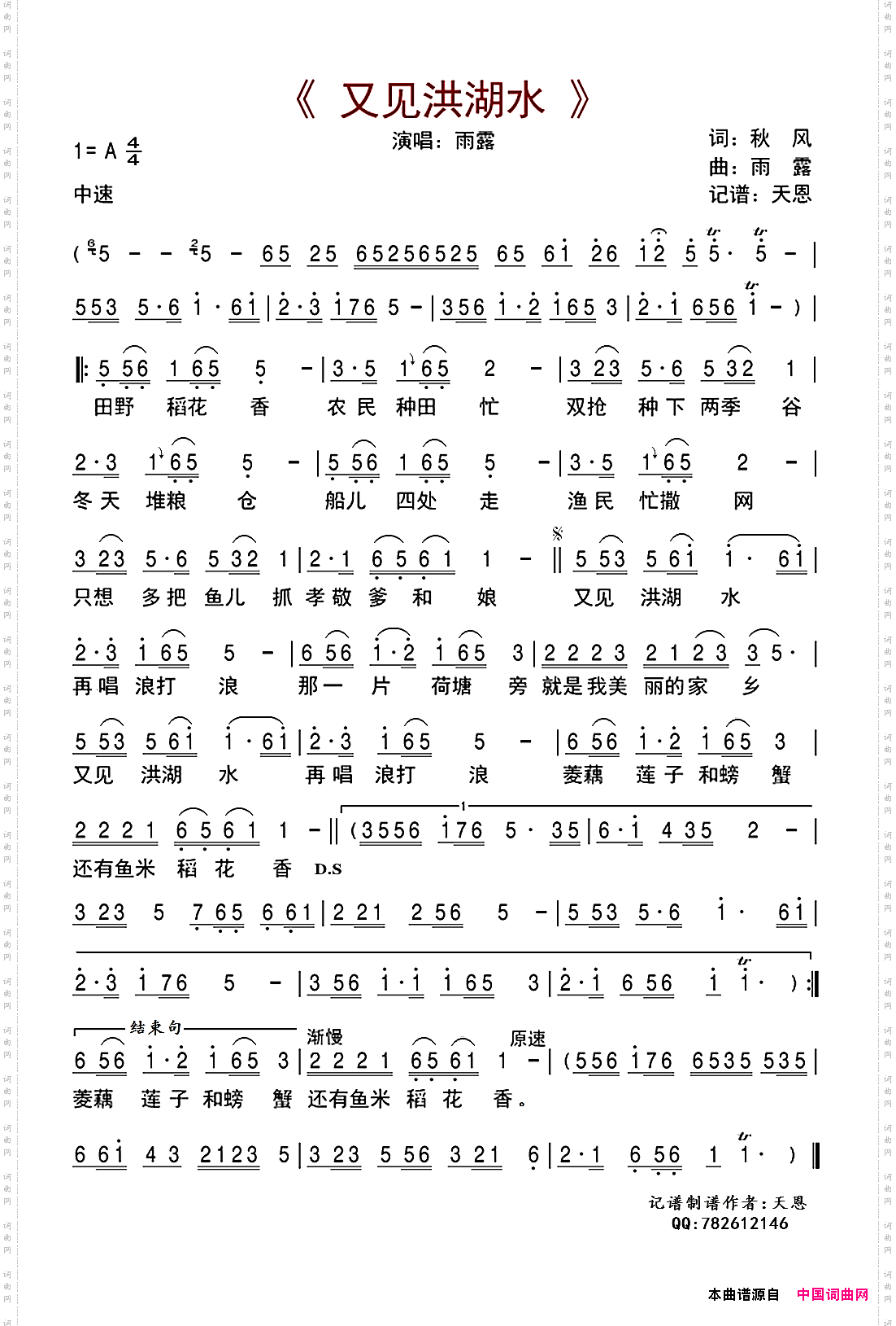 又见洪湖水