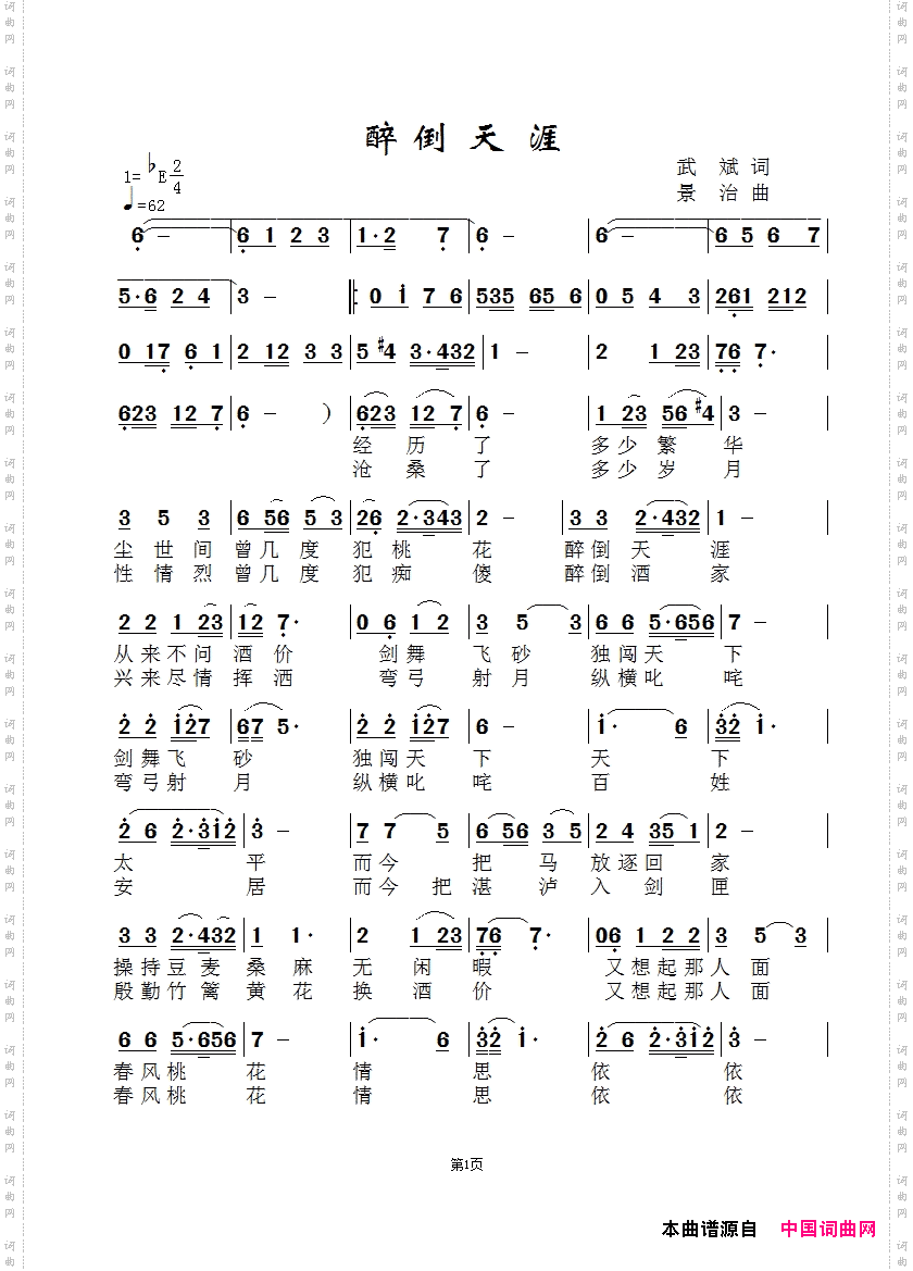 醉倒天涯-杨丽萍版