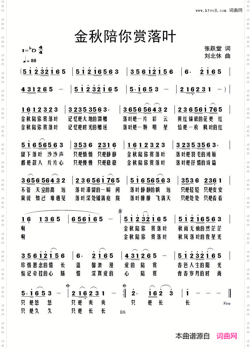 金秋陪你赏落叶