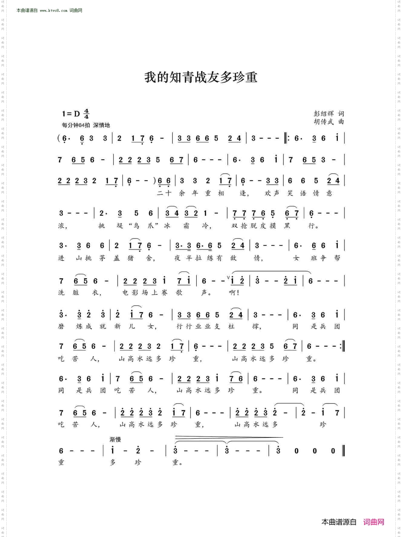 我的知青战友多珍重