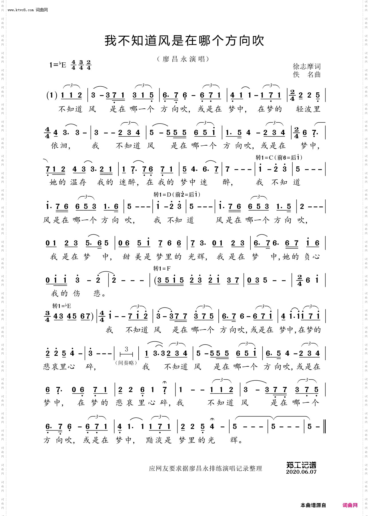 我不知道风是在哪一个方向吹