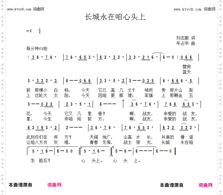 长城永在咱心头上