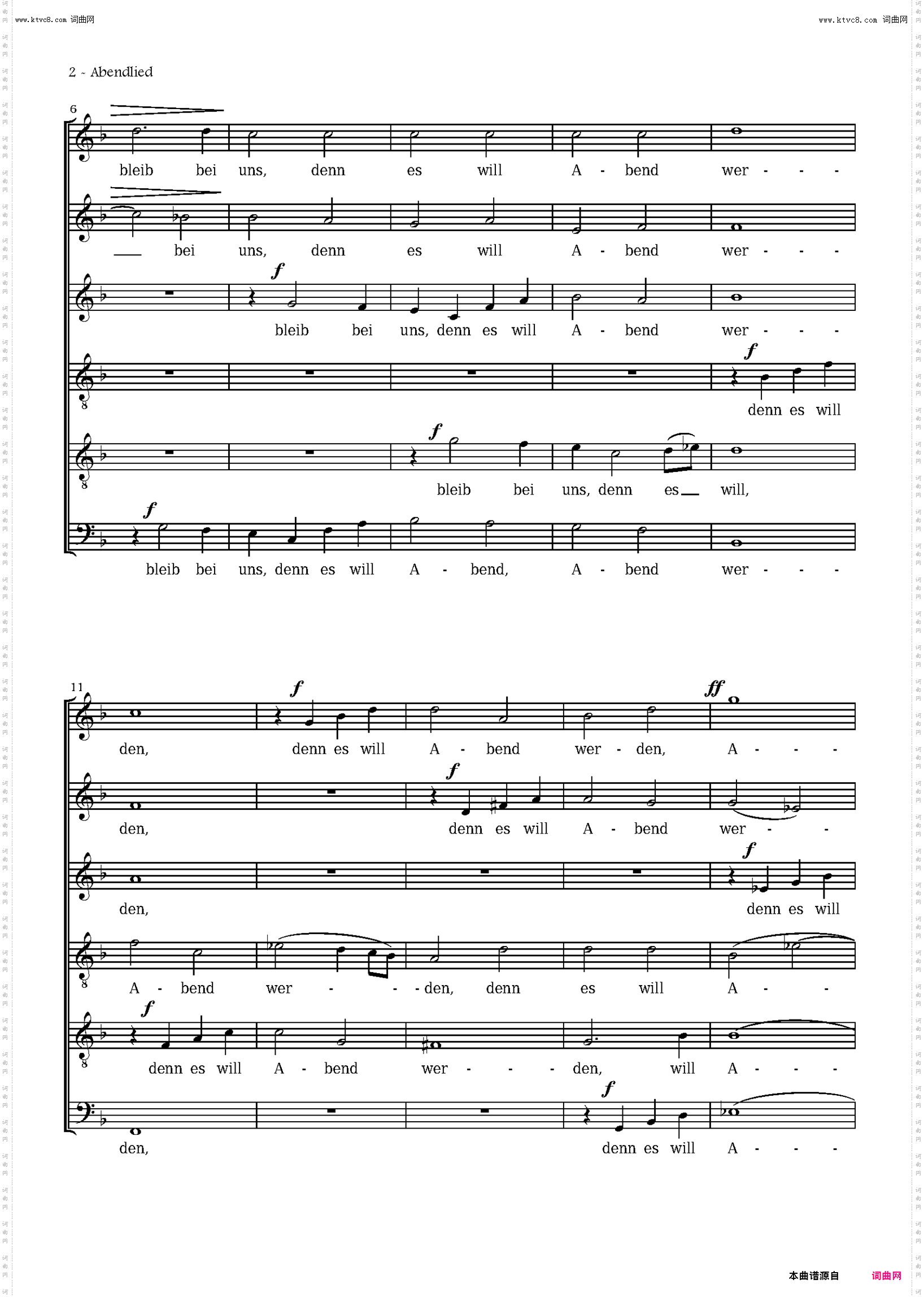 abendlied_drei geistliche gesänge op·69,no3