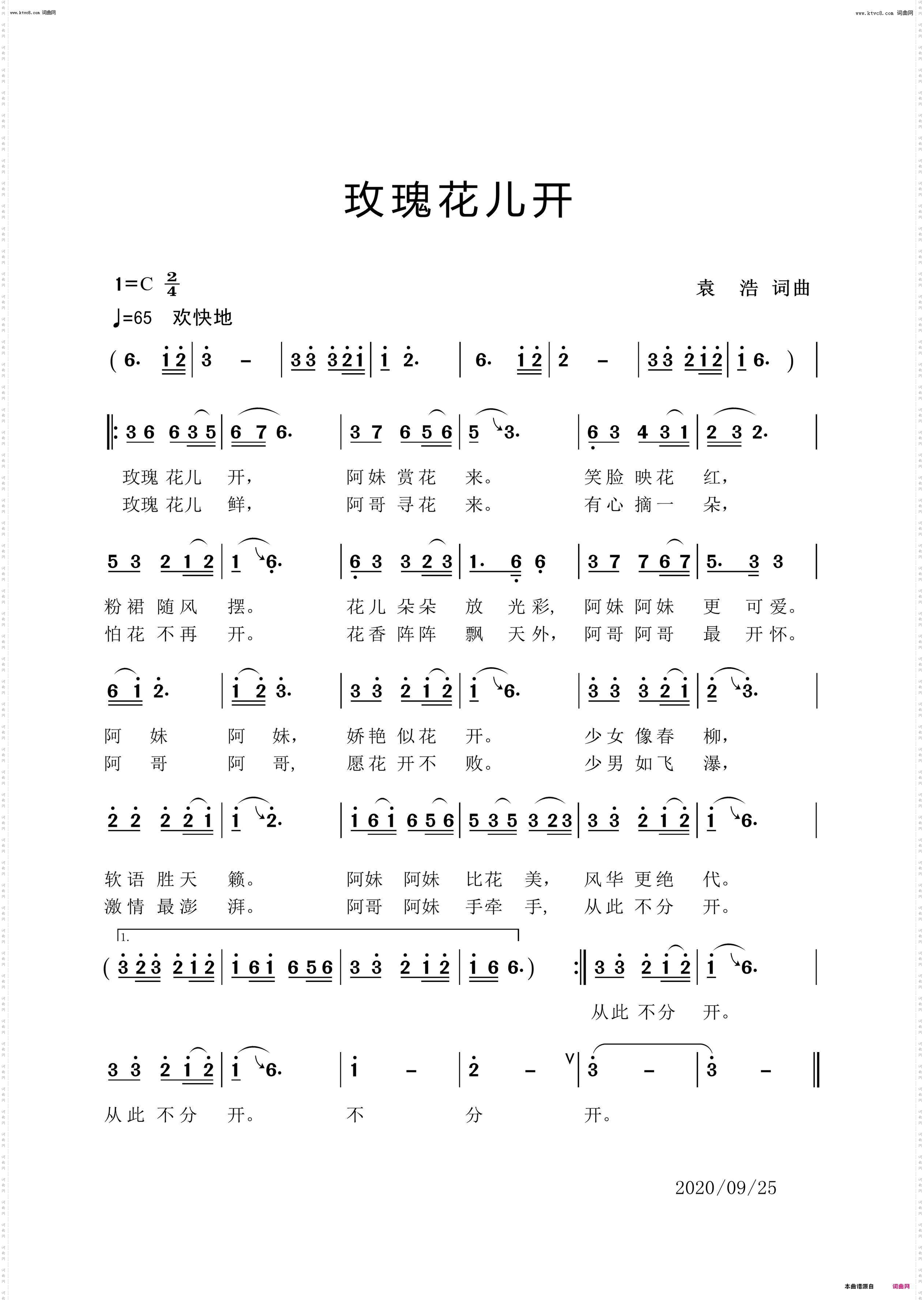 玫瑰花儿开