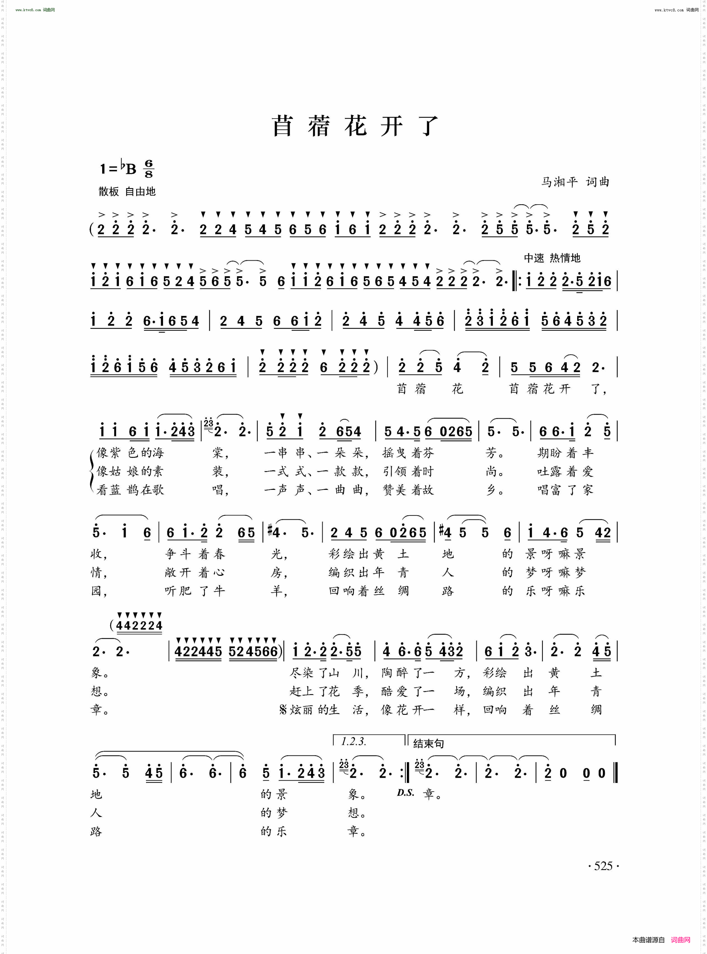 苜宿花开了