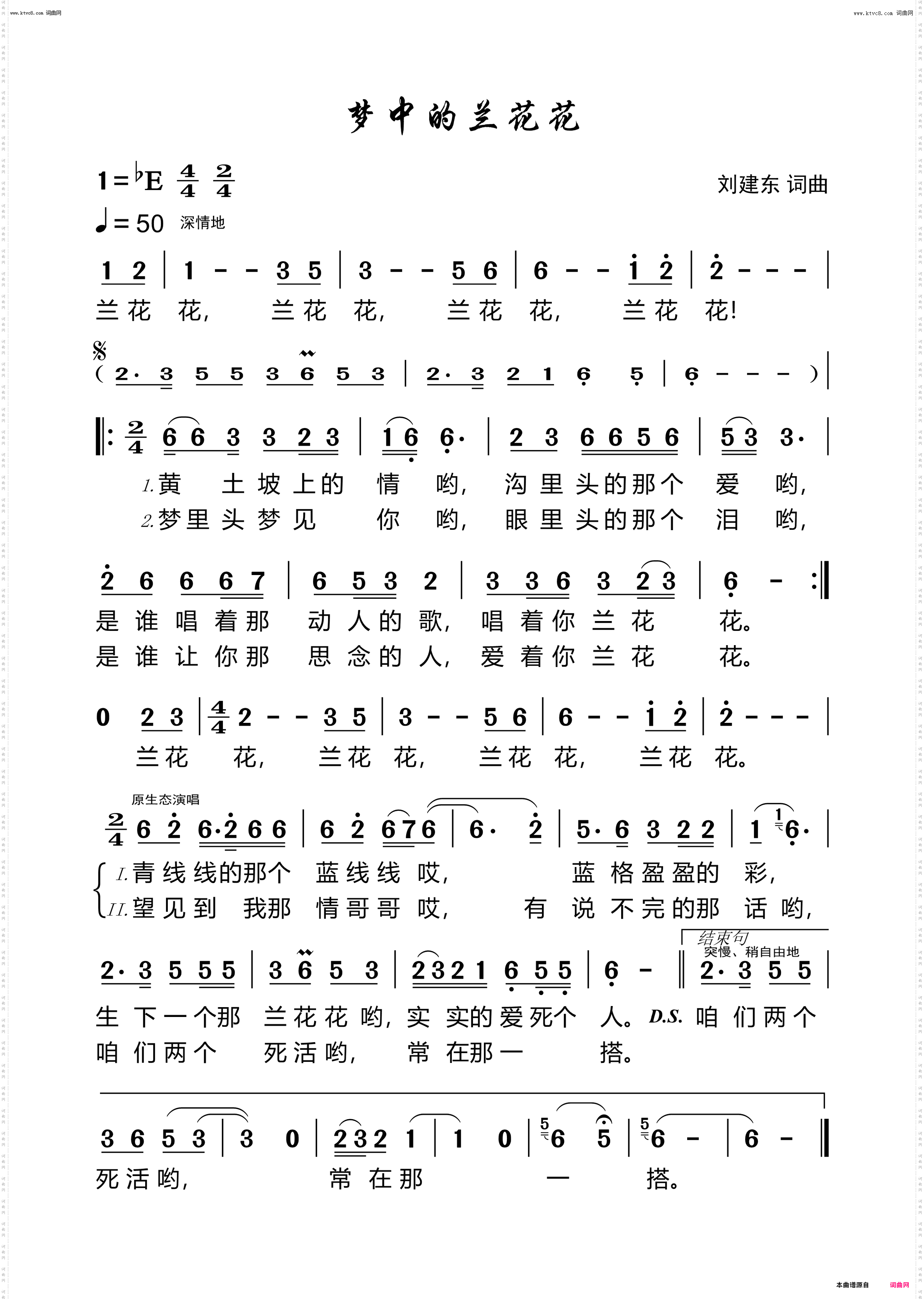梦中的兰花花