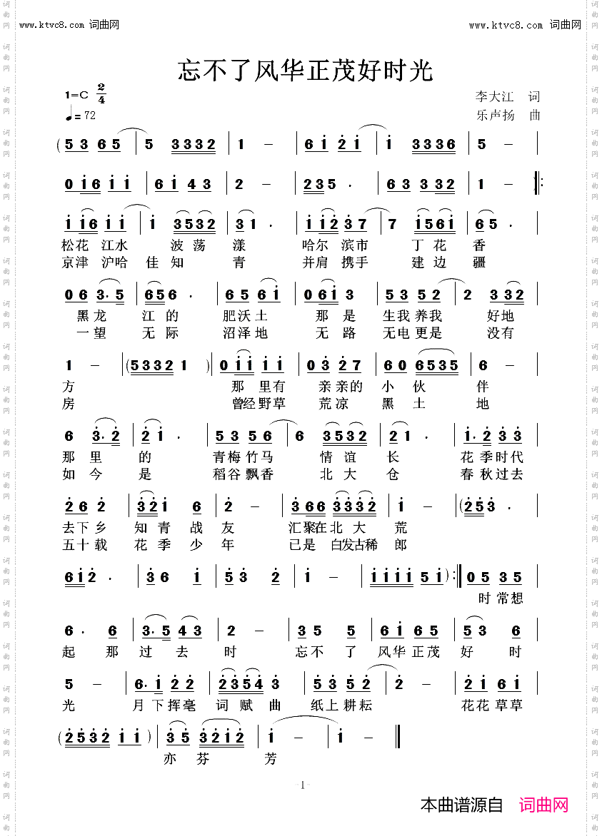 忘不了风华正茂好时光