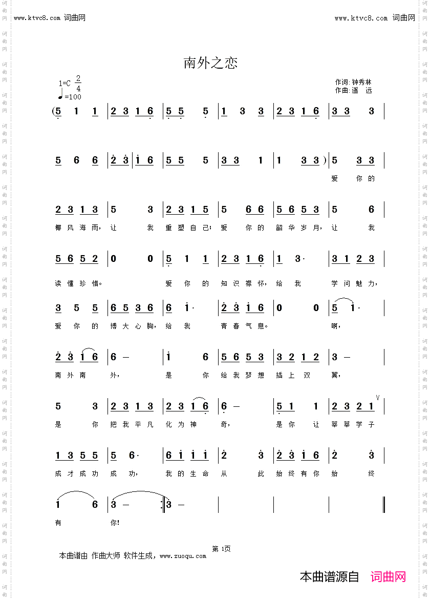南外之恋海南外国语职业学院之歌
