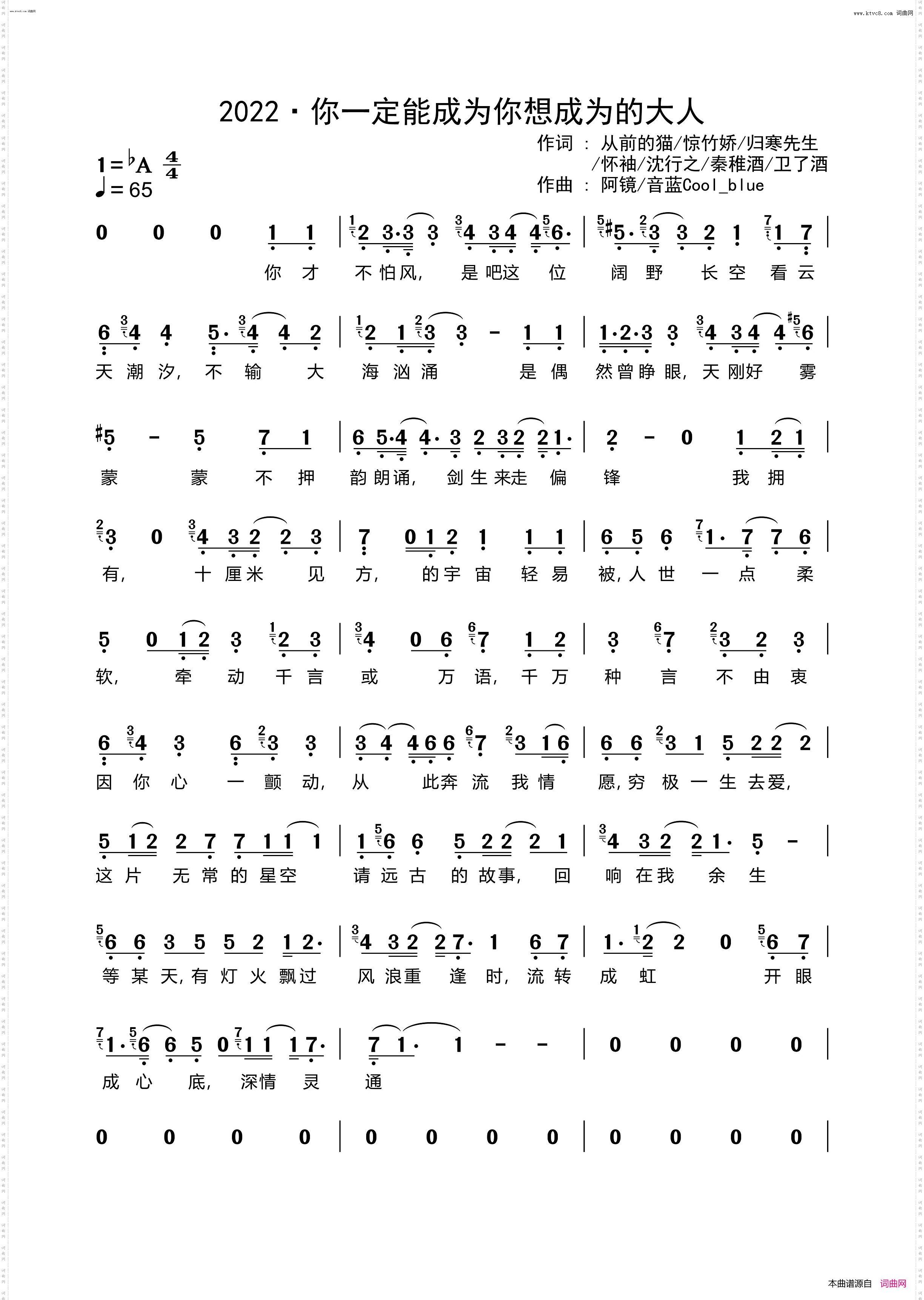 2022·你一定能成为你想成为的大人