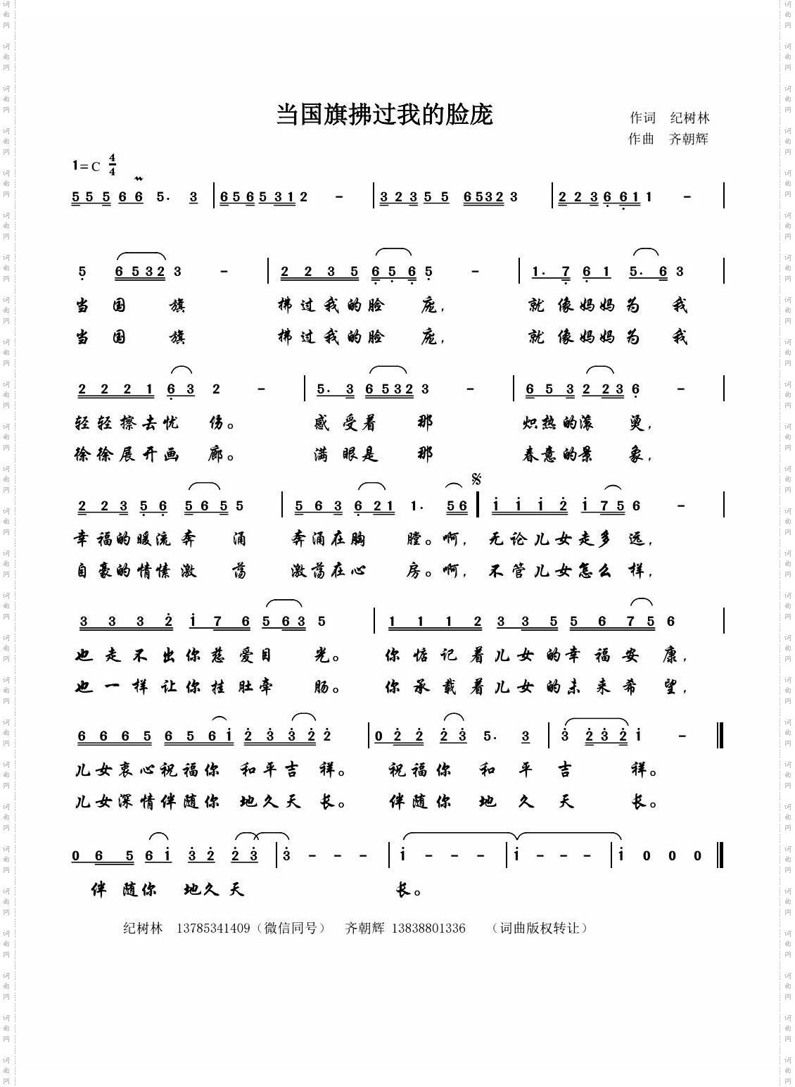 当国旗拂过我的脸庞