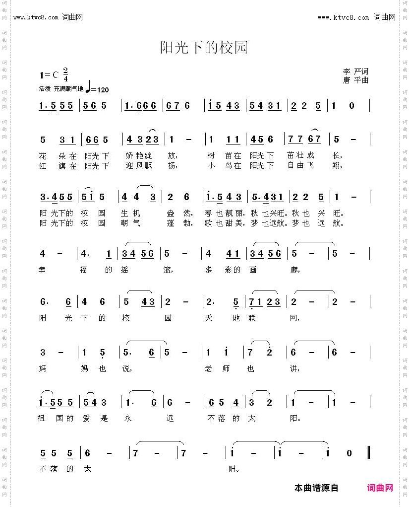 阳光下的校园