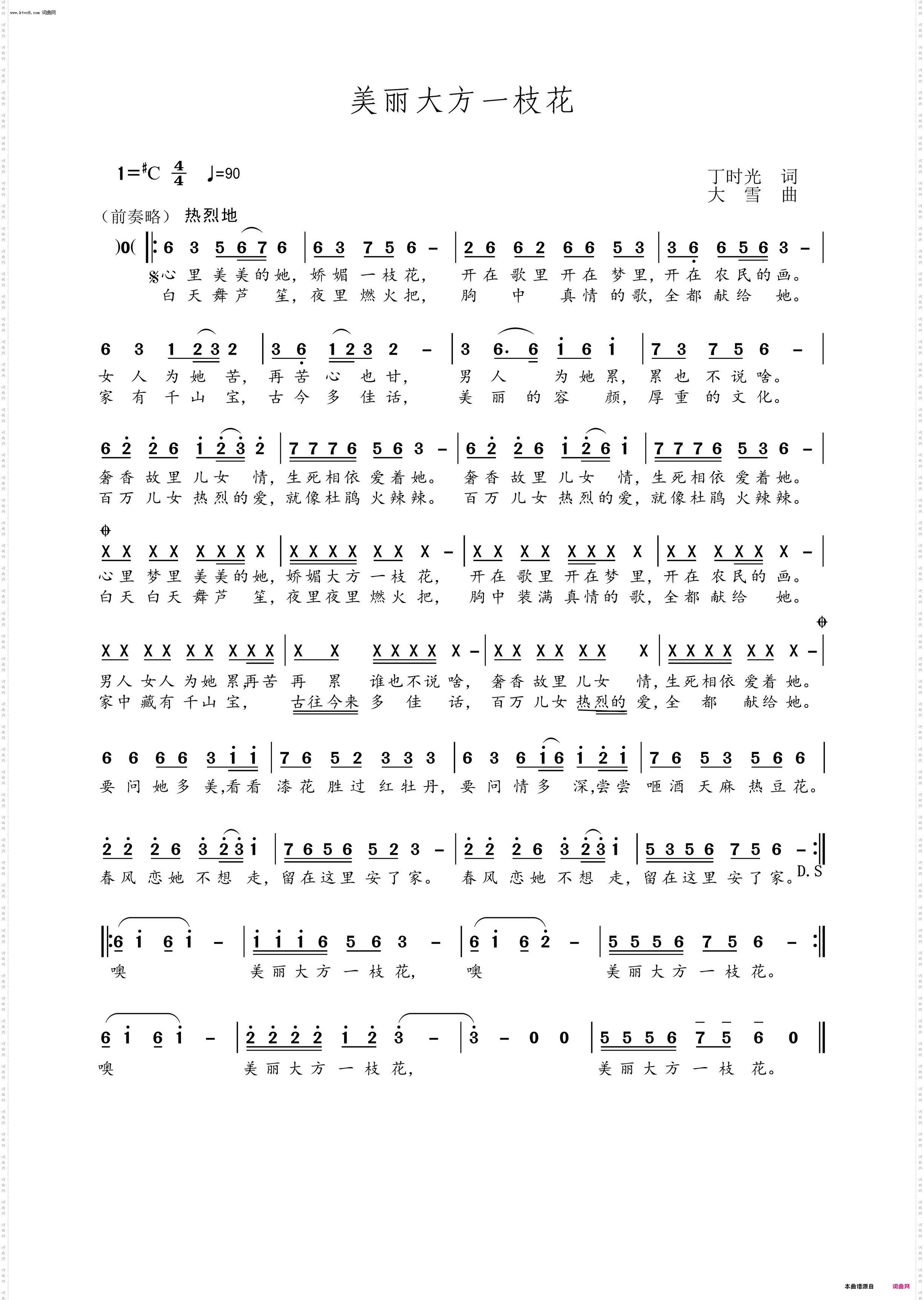 美丽大方一枝花