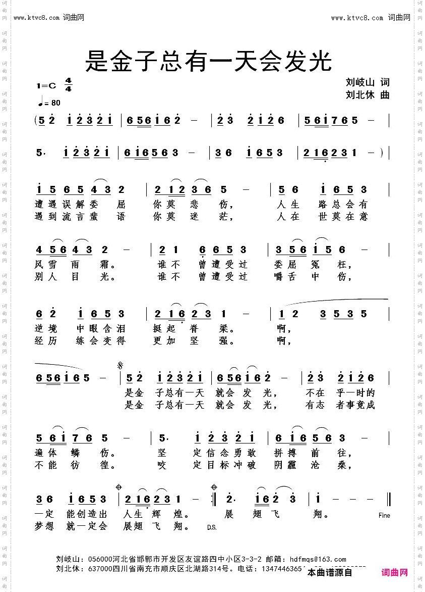 是金子总有一天会发光_刘北休音频版
